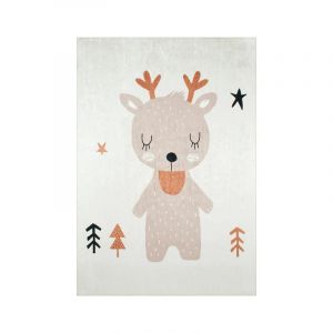 Nazar Tapis enfant cerf marron 120x160