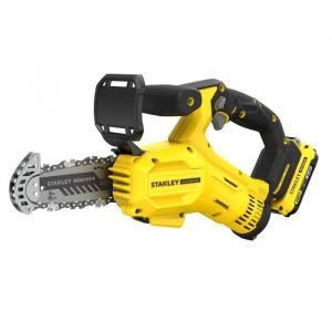 Stanley Saw de chain V20 SFMCPS415D1 15cm, Batterie de 2.0Ah incluse, puissante et compacte, id&eacute;ale pour le jardinage et la coupe du bois de