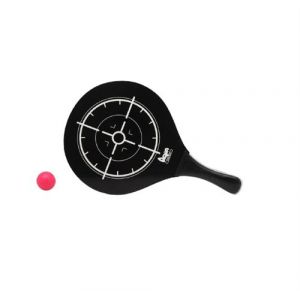 Raquettes de Plage avec Balle BigBuy 38 x 23,5 x 0,6 cm en Noir et Blanc