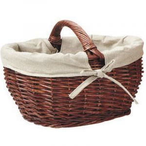 Aubry Gaspard Panier de marché en osier marron Grand
