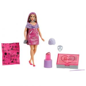 Mattel Coffret Cadeau Surprise Série Le Gala Enchanté avec 10 surprises dont une poupée rose scintillante qui change de couleur, JFY67
