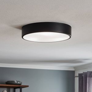 Plafonnier salle de bain CLEO 3xE27/24W/230V d. 40 cm noir IP54