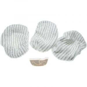 Vhbw Set de rechange 4 pièces compatible avec Rowenta Steam Power RY6537 nettoyeur vapeur - Filtre anti-calcaire + lingettes en microfibre