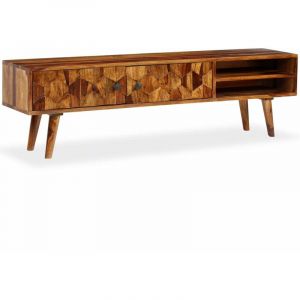 Meuble t&eacute;l&eacute; buffet tv t&eacute;l&eacute;vision design pratique bois m if de sesham 140 cm 2502180