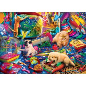 Master pieces Puzzle 550 pièces : Home Sweet Home - La salle de jeux des animaux
