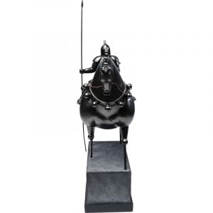 Image de Kare Design Statue Chevalier Acier Noir ALEXANDER