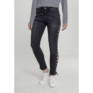 Urban classics Pantalon Femme Urban Classic Lace Up 28 noir