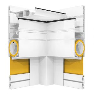 Intersun Coffre à coulisses pour pergola LOLITE 4,00x2,50 M (Motorisé à Télécommande - Blanc - Taupe)