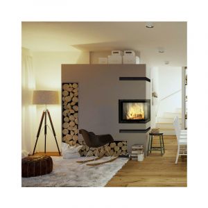 Azura home design Insert cheminée vn 610-430 vitre à droite ouverture relevable