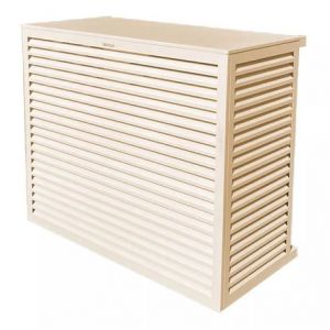 Decoclim Habillage groupe extérieur cache-clim Blanc crème RAL 9001 Taille XL