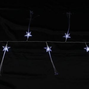 Guirlande 10 Etoiles 10 LED blanc