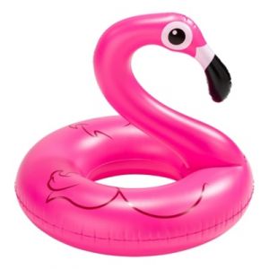 AC-Déco Bouée gonflable flamant rose - H 106 cm