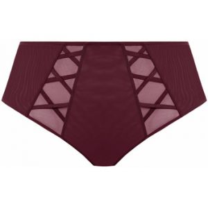 Culotte taille haute cabernet chocolat en coton
