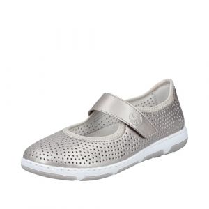 Rieker Femme 42455 Ballerine, Beige, 37 EU