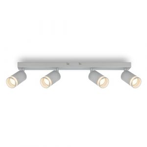 BRILONER - Plafonnier avec sortie de lumi&egrave;re lat&eacute;rale, orientable, GU10, lampe, lampe de salon, lampe de chambre, lampe de cuisine, spot de plafond, &eacute;clairage de plafond, 56 cm, chrome mat