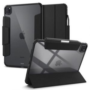 Spigen Ultra Hybrid Pro Coque Compatible avec iPad Pro 11 Pouces 5&egrave;me G&eacute;n&eacute;ration M4 (2024) [Rangement de Stylo] - Noir (ACS07016)
