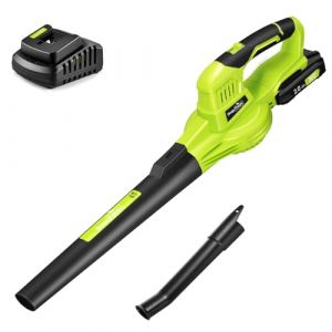 SnapFresh Souffleur Batterie 20V - Souffleur à Feuilles Souffleurs de Feuilles sans Fil avec Batterie et Chargeur 210 km/h 240m³/