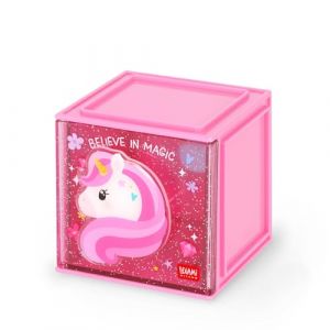 Legami Boîte empilable de bureau Unicorn - Rose