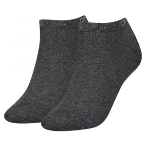 Calvin Klein Flat Knit Women's Liner So s 2 Pa Basket, Gris foncé mélangé, Taille Unique Femme
