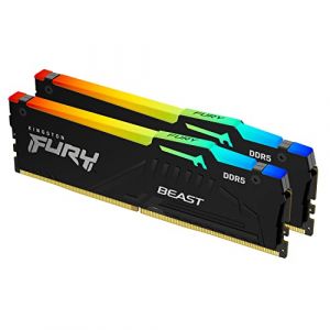 Kingston Fury Beast RGB - 2 x 16 Go (32 Go) - DDR5 6800 MHz - CL34 - Code LUTIN : Livraison 0€