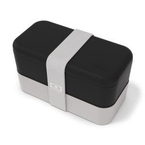 monbento La boite bento made in France MB Original noir Onyx / gris Coton
