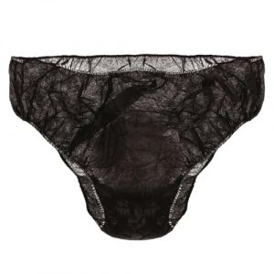 Lot de 20 culottes jetables en tissu non tissé - Noir - Vivezen