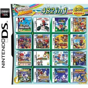 Cartouche De Jeu Ds - Mario - 482 En 1 - Multi-Plateforme - Supporte Nds/Ndsi/3ds - Région Libre