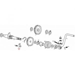 Origine But&eacute;e de ressort de kick d' pour moto Derbi 50 Senda R