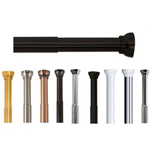 Spirella Collection de barre de douche Kreta Black Matte 75-125cm