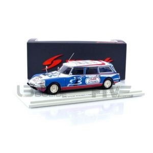 Spark Voiture Miniature de Collection 1-43 - CITROEN DS Break Ligier Assistance 1976 - Blue / White - S5545 - Resin