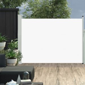 VidaXL Auvent lat&eacute;ral r&eacute;tractable de patio 120x500 cm Cr&egrave;me