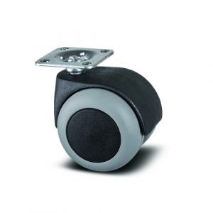 Roulette pivotante table et bureau - platine - ø50mm - Lumina TENTE