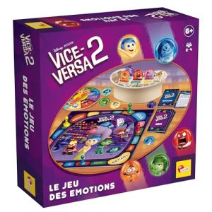 Lisciani - Vice Versa 2 - Jeu de Emotions pour Enfants d&egrave;s 4 Ans - Jeu Educatif pour Apprendre et Connaitre Ses Emotions - Jeu de Soci&eacute;t&eacute; Famille Inspir&eacute; Film Disney - Id&eacute;e Cadeau Anniversaire