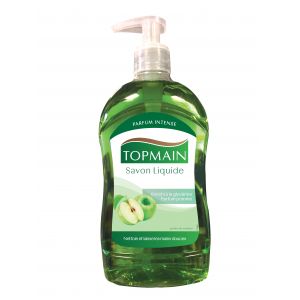 Image de Topmain Flacon de savon liquide à pompe 500ml parfum pomme