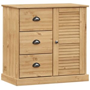 VidaXL Buffet avec tiroirs vigo 78x40x75 cm bois massif de pin Marron