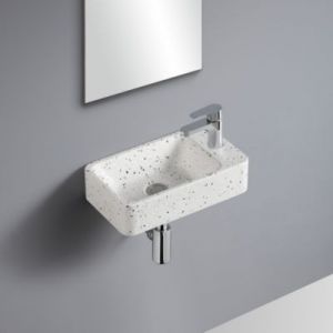 Mob-in - Vasque lave-mains suspendue izia en terrazzo