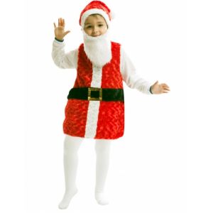 D&eacute;guisement P&egrave;re No&euml;l avec bonnet et barbe enfant 3 &agrave; 4 ans