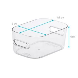 Bo&icirc;te de rangement r&eacute;ctangulaire transparente SmartStore Compact Clear taille XS