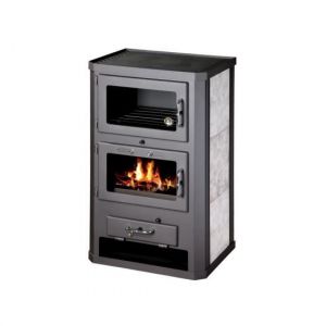 Victoria Poêle à Bois Haute Efficacité avec Habillage en Céramique V05 Grande F - Design Moderne et Performance Optimale