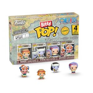 Funko Bitty Pop! One Piece - Nami - 4 Pack - 1 Chance sur 6 D'avoir Une Variante Rare Chaseet Une Mini-Figurine Mystère en Surprise - 2.2 Cm