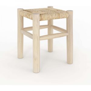 Rendez Vous D&eacute;co Rendez-vous D&eacute;co - Tabouret en branche de teck H35,5 cm - popa