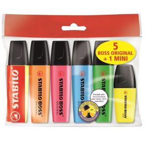 Stabilo Surligneur Boss Original Assortiment - 5 Unités