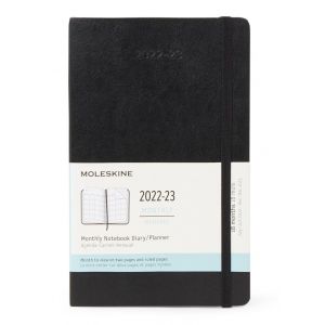 Image de Moleskine Agenda scolaire 2022-2023 Mensuel grand format Souple Noir