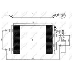 NRF Condenseur de climatisation OPEL MERIVA (35646)