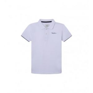 Pepe Jeans Garçon Thor Pull polo, Blanc, 18 ans EU