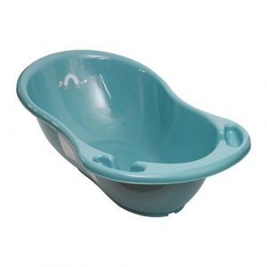 MonMobilierDesign Baignoire b&eacute;b&eacute; thermom&egrave;tre Vert viride M&eacute;t&eacute;o 86 cm