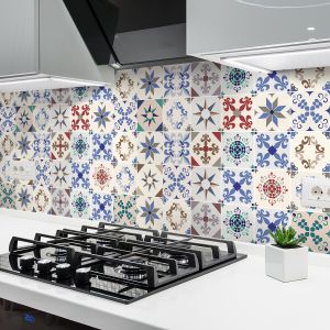 Sticker Mural Carrelage adhésif Cuisine Salle de Bain - 24 STICKERS CARRELAGES AZULEJOS OLIVERO - 24stickers10x10cm