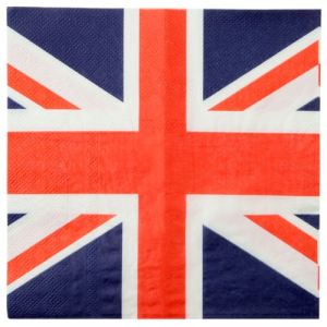 20 serviettes Union Jack (33 x 33 cm)