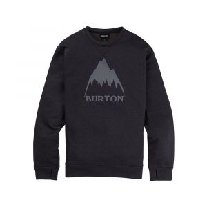 Burton Snowboard Oak Crew Sweatshirt Homme, True Black Heather, FR : M (Taille Fabricant : M)