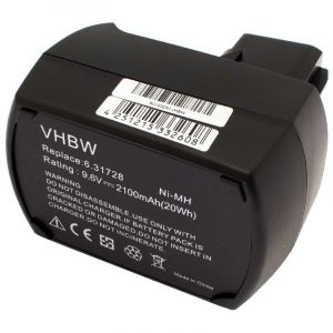 Image de Vhbw NiMH batterie 2100mAh pour outil électrique Metabo BS 9.6, BS9.6, BSP9.6, BST 9.6, BST9.6, BSZ9.6, BSZ9.6 Air cooled